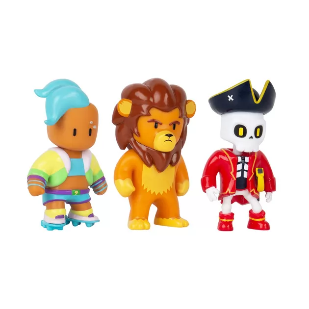Набор коллекц. фигурок Stumble Guys - Велоцит, Леонидас, Капитан Нохарт