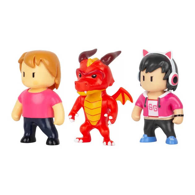 Набор коллекц. фигурок Stumble Guys - Оператор Джина, Дракон Инферно, Мисс Стамбл