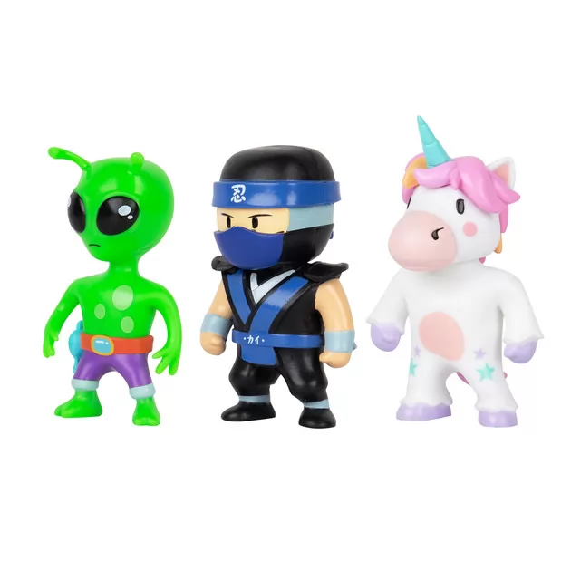Набор коллекц. фигурок Stumble Guys - Ниндзя Кай, Спринклс, Пришелец