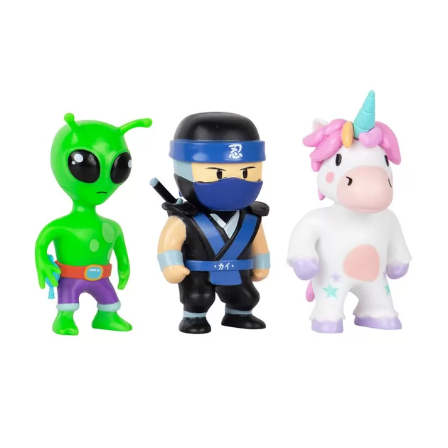 Набор коллекц. фигурок Stumble Guys - Ниндзя Кай, Спринклс, Пришелец