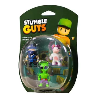 Набор коллекц. фигурок Stumble Guys - Ниндзя Кай, Спринклс, Пришелец