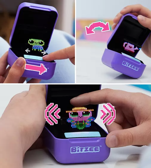 Интерактивная игрушка с цифровыми героями Bitzee - Мои пиксельные питомцы (фиолет.) - 6067790_5.jpg - № 5