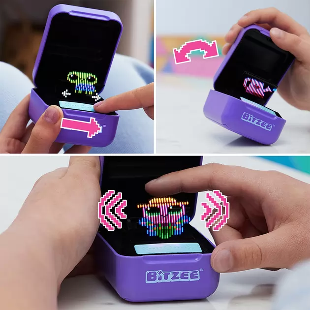 Интерактивная игрушка с цифровыми героями Bitzee - Мои пиксельные питомцы (фиолет.)