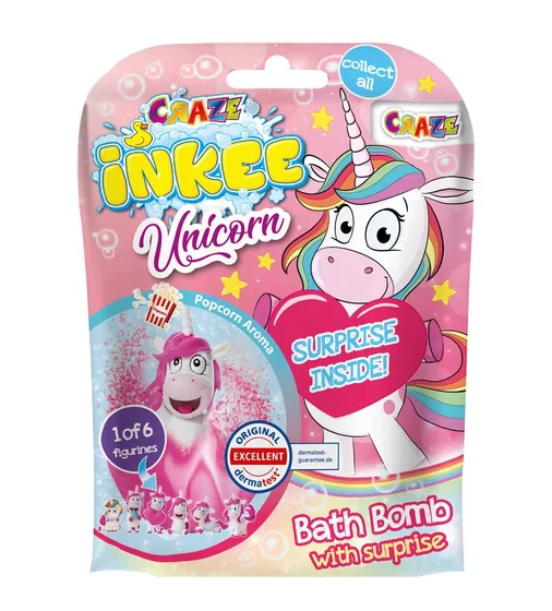 Ароматная бомбочка для ванны с игрушкой Inkee - Милые единорожки - 18378_1.jpg - № 1