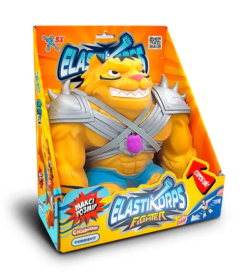 Стретч-игрушка Elastikorps серии Maxy Fighter 3: Extra Force - Золотой тигр - MAX-TIGER_1.jpg - № 1