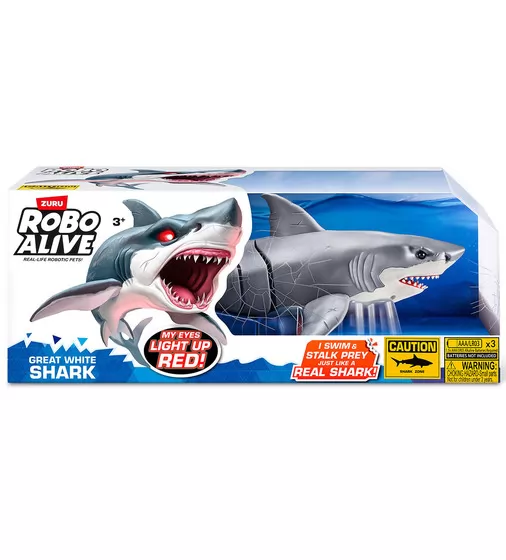 Интерактивная игрушка Robo Alive – Большая белая акула - 71126_1.jpg - № 1
