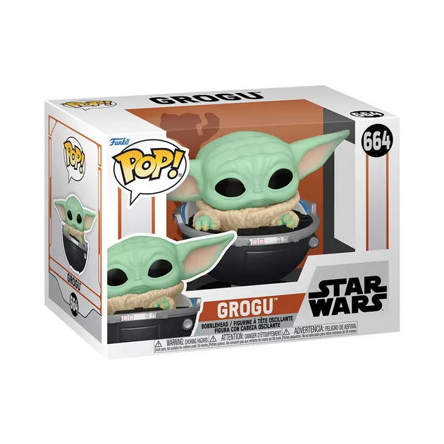 Игровая фигурка Funko Pop! cерии Мандалорец" – Малыш Грогу в коляске"