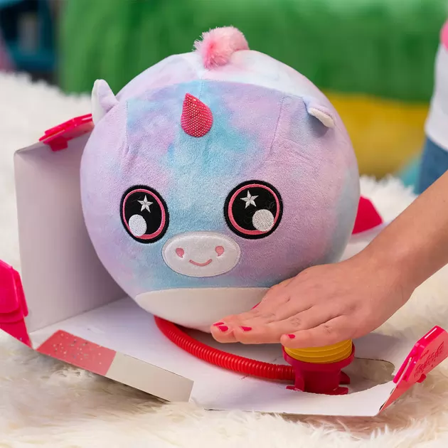 Игровой набор Biggies серии Little Fantasy" - Розовый единорог (надувная игрушка, насос)"