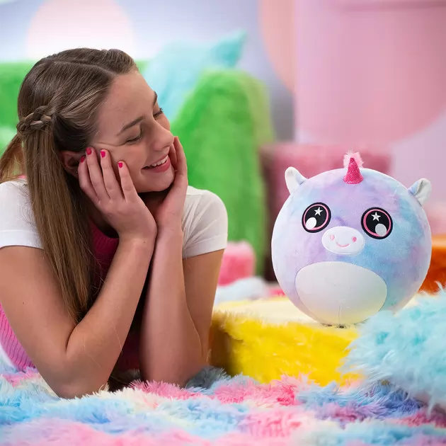 Игровой набор Biggies серии Little Fantasy" - Розовый единорог (надувная игрушка, насос)"