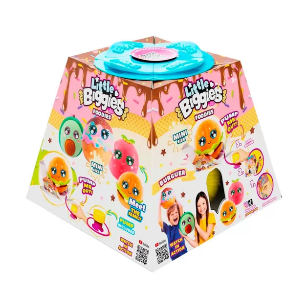 Игровой набор Biggies серии Little Foodies" - Бургер (надувная игрушка, насос)"