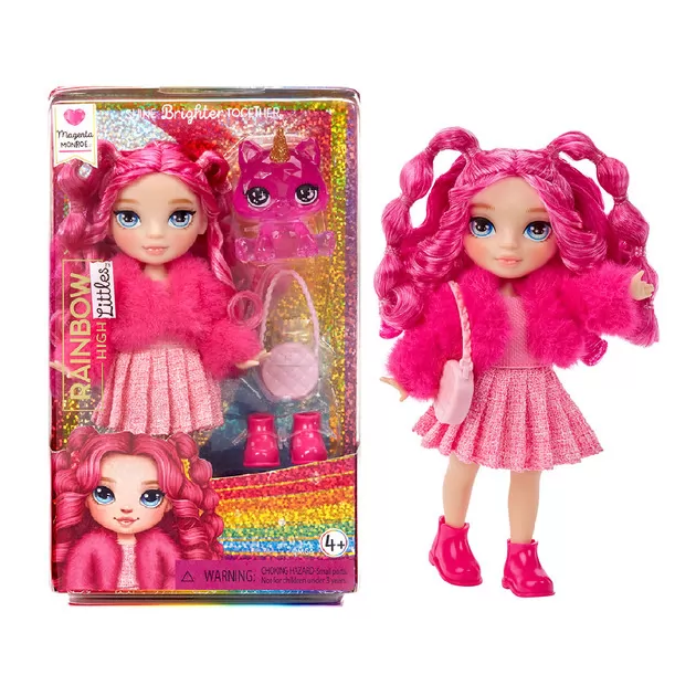 Игровой набор с куклой Rainbow High серии Littles" - Маджента"