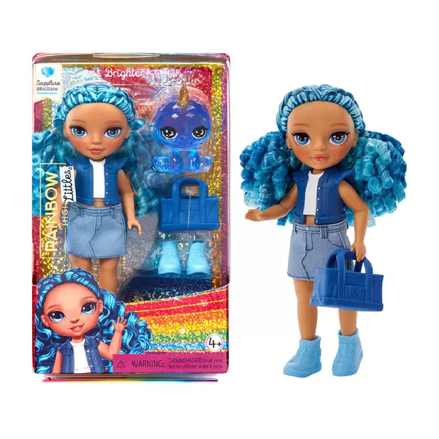 Игровой набор с куклой Rainbow High серии Littles" - Сапфира"