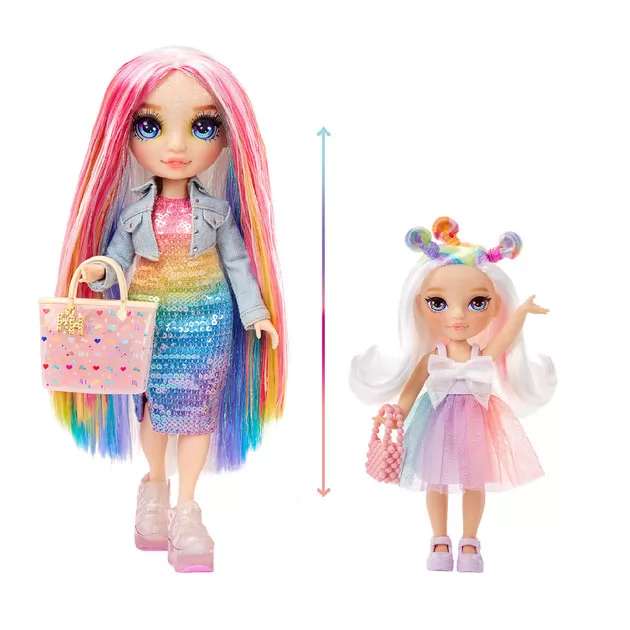 Игровой набор с куклой Rainbow High серии Littles" - Радуга"