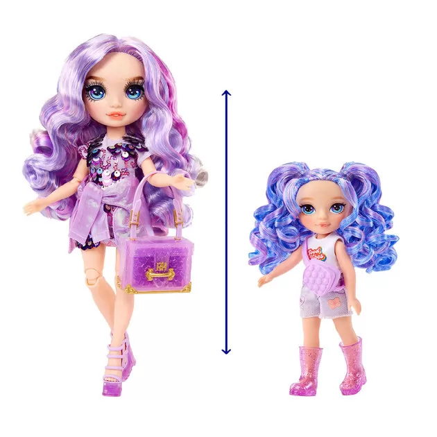 Игровой набор с куклой Rainbow High серии Littles" - Аметиста"