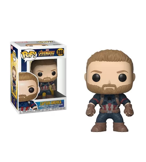 Игровая Фигурка Funko Pop! Cерии Война Бесконечности - Капитан Америка - 26466_2.jpg - № 2