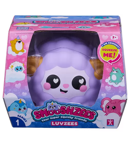 Коллекционная игрушка-антистресс Smooshzees серии Luvzees - Барашек Уиллоу - 08228_7.jpg - № 7