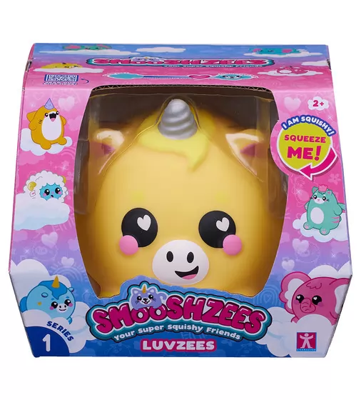 Коллекционная игрушка-антистресс Smooshzees серии Luvzees - Единорог Фандер - 08231_7.jpg - № 7