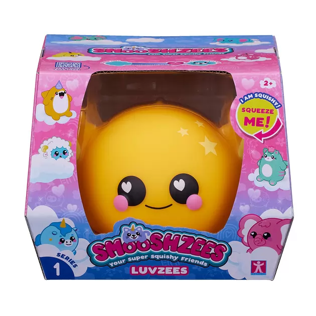 Коллекционная игрушка-антистресс Smooshzees серии Luvzees - Аксолотль Сонни