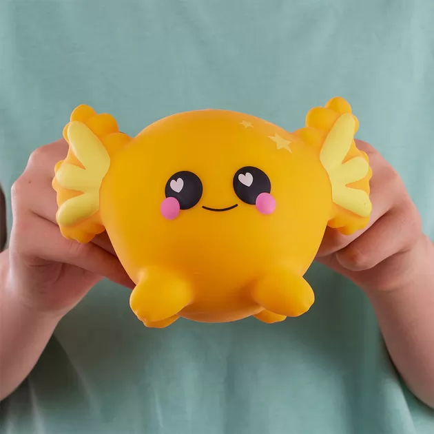 Коллекционная игрушка-антистресс Smooshzees серии Luvzees - Аксолотль Сонни