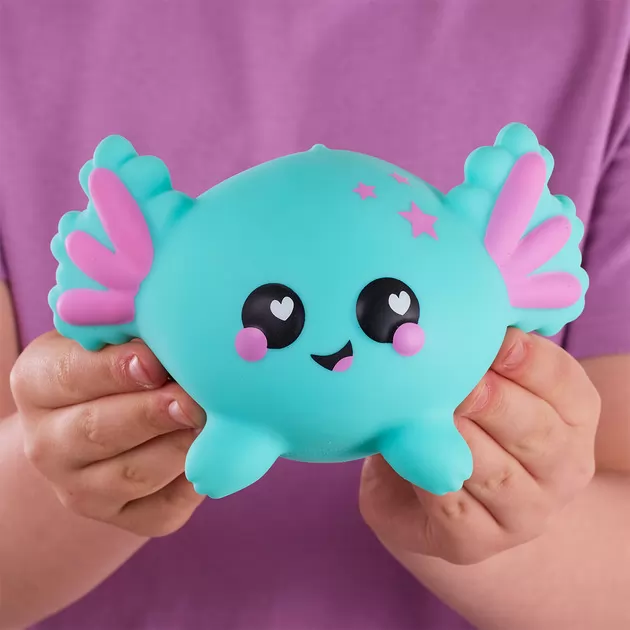 Коллекционная игрушка-антистресс Smooshzees серии Luvzees - Аксолотль Нудл