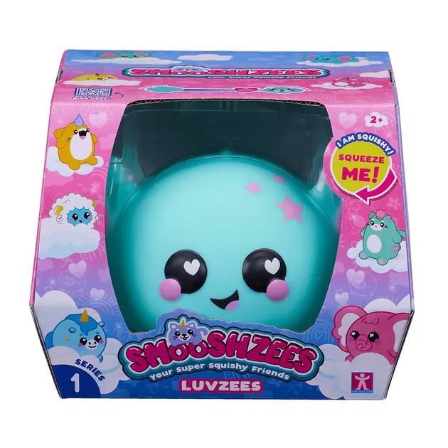 Коллекционная игрушка-антистресс Smooshzees серии Luvzees - Аксолотль Нудл