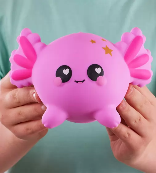 Коллекционная игрушка-антистресс Smooshzees серии Luvzees - Аксолотль Джелли - 08230_5.jpg - № 5