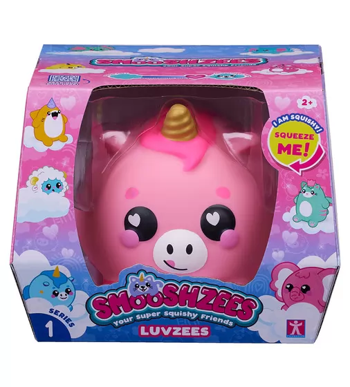 Коллекционная игрушка-антистресс Smooshzees серии Luvzees - Единорог Цаппи - 08225_7.jpg - № 7