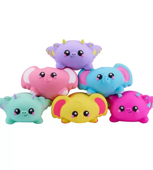 Коллекционная игрушка-антистресс Smooshzees серии Snugzees - Слон Баблз - 08232_4.jpg - № 4