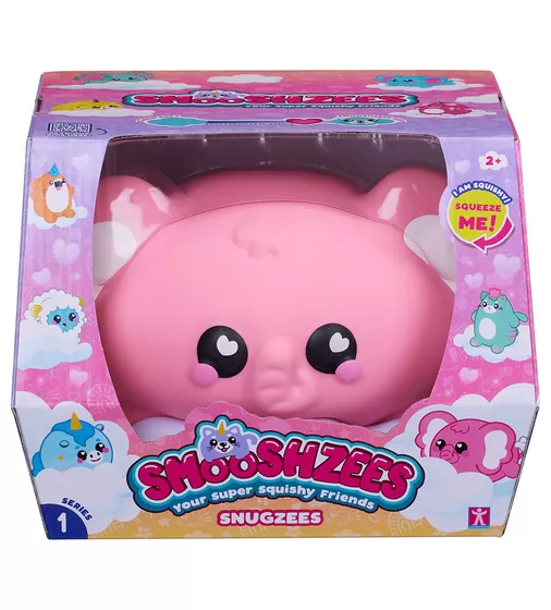 Коллекционная игрушка-антистресс Smooshzees серии Snugzees - Слон Баблз - 08232_7.jpg - № 7