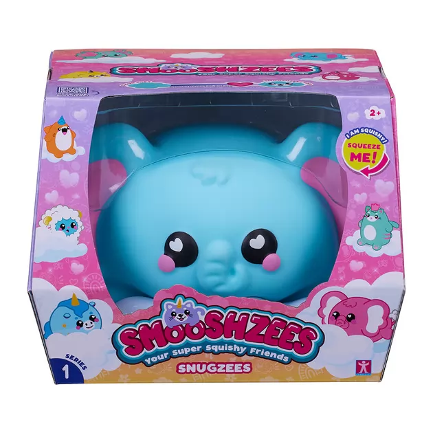 Коллекционная игрушка-антистресс Smooshzees серии Snugzees - Слон Луна