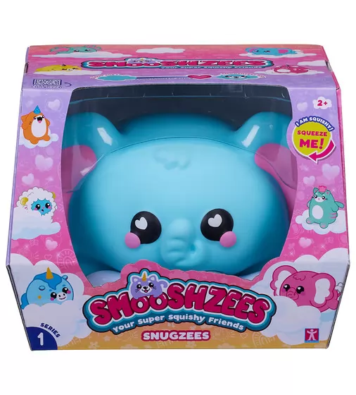 Коллекционная игрушка-антистресс Smooshzees серии Snugzees - Слон Луна - 08233_7.jpg - № 7