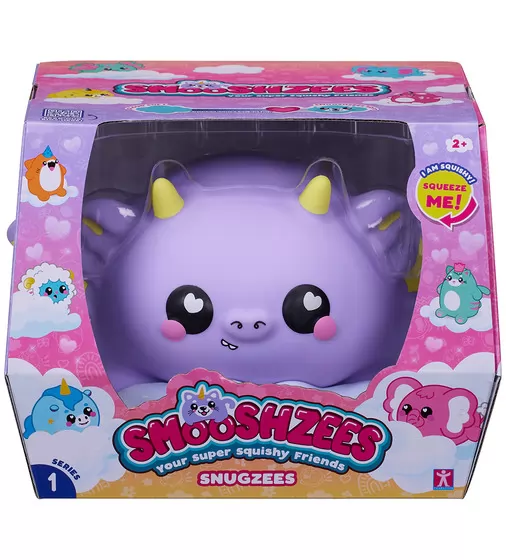 Коллекционная игрушка-антистресс Smooshzees серии Snugzees - Дракон Паффин - 08234_7.jpg - № 7
