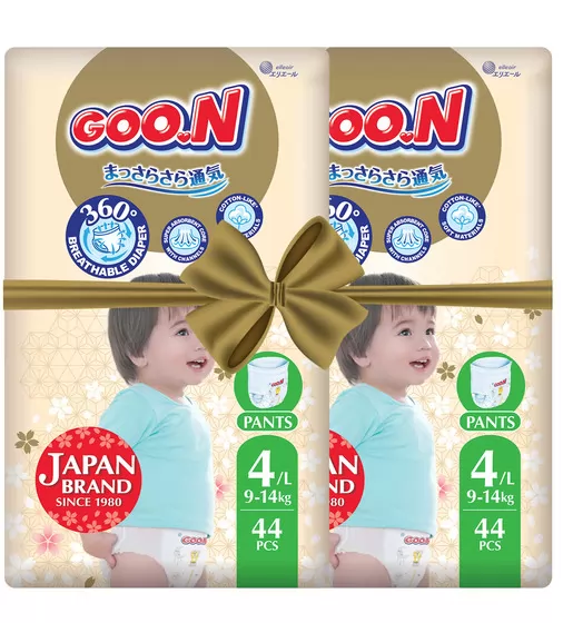 Трусики-подгузники GOO.N Premium Soft для детей  (размер 4(L), 9-14 kg, 88 шт.) - F1010101-157-2_1.jpg - № 1