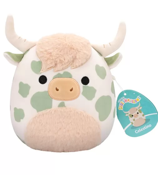 Мягкая игрушка Squishmallows – Коровка Целестин (19 cm) - SQCR06578_7.jpg - № 7