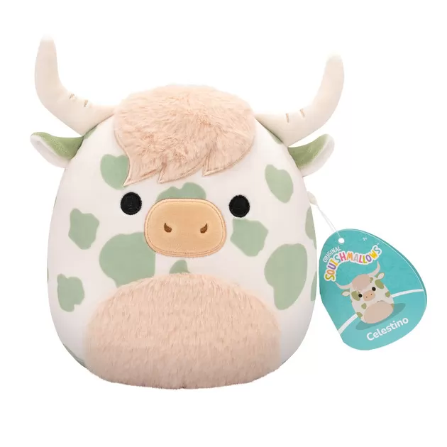 Мягкая игрушка Squishmallows – Коровка Целестин (19 cm)
