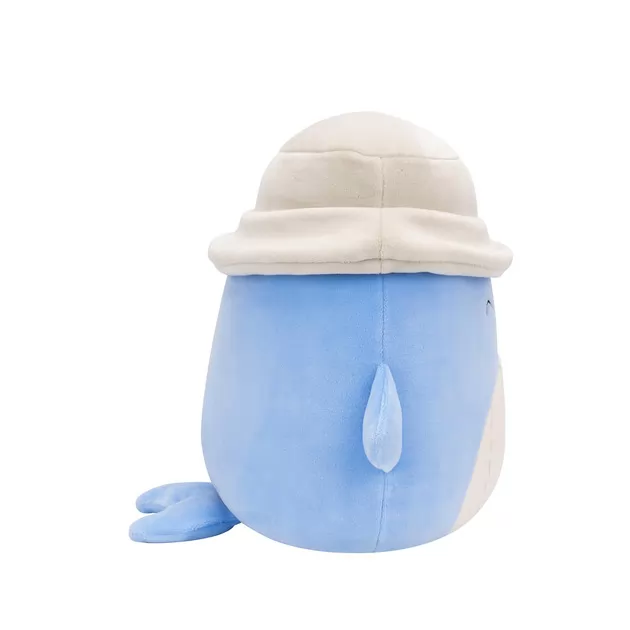 Мягкая игрушка Squishmallows – Синий кит Самир в панаме (19 cm)