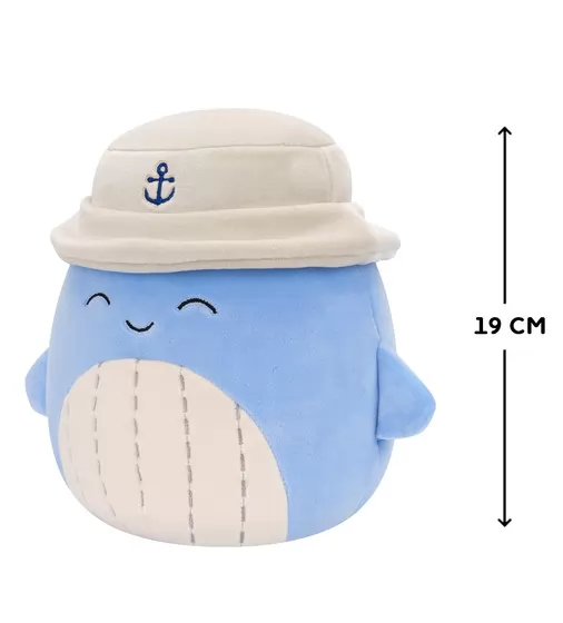 Мягкая игрушка Squishmallows – Синий кит Самир в панаме (19 cm) - SQCR06593_2.jpg - № 2