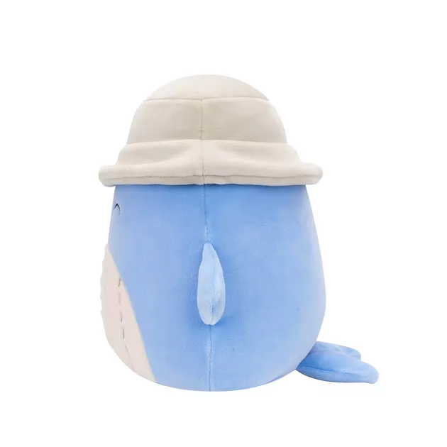 Мягкая игрушка Squishmallows – Синий кит Самир в панаме (19 cm)
