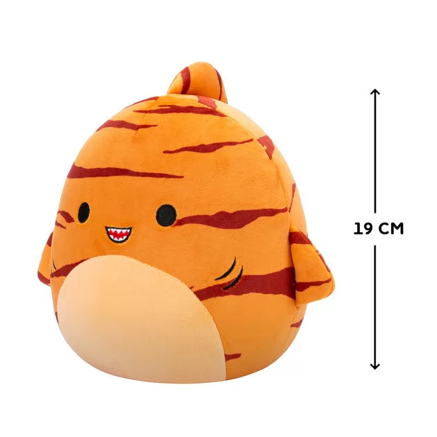 Мягкая игрушка Squishmallows – Тигровая акула Джаггер (19 cm)
