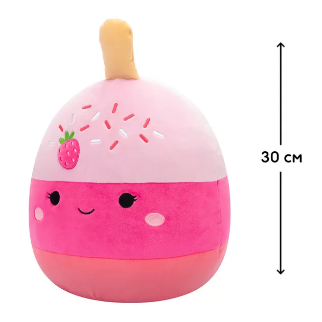 Мягкая игрушка Squishmallows – Клубничный кейк-поп Пама (30 cm)