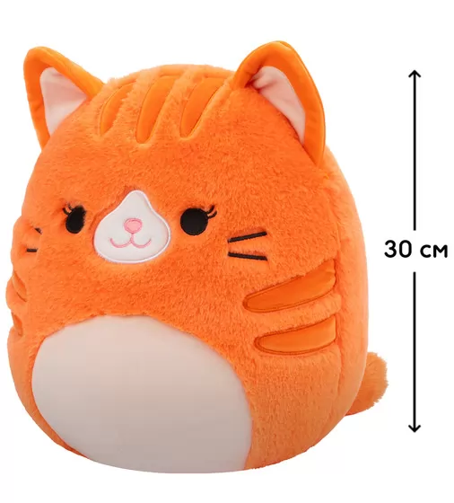 Мягкая игрушка Squishmallows – Рыжая кошечка Джиджи (30 cm) - SQCR06684_2.jpg - № 2