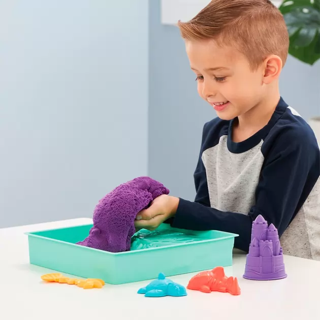 Набор песка для детского творчества - Kinetic Sand V2 Замок из песка