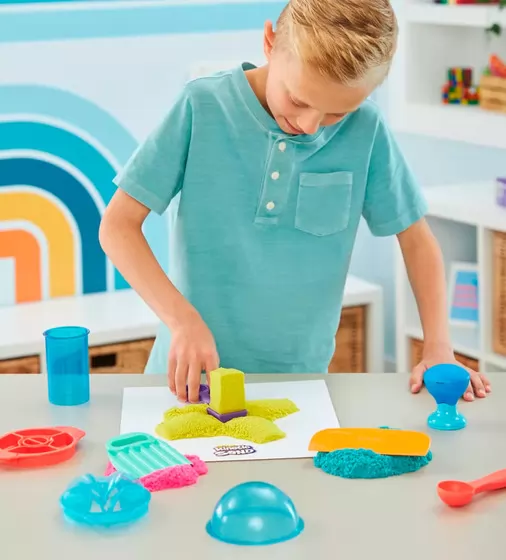 Набор песка для детского творчества - Kinetic Sand Цветные приключения - 71647_6.jpg - № 6