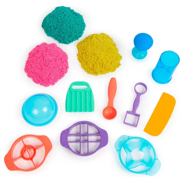 Набор песка для детского творчества - Kinetic Sand Цветные приключения