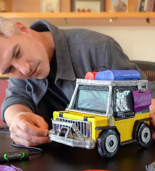 3D-ручка 3Doodler Flow для профессионального использования – Синяя - FLOW-INTL_11.jpg - № 11