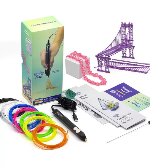 3D-ручка 3Doodler Flow для профессионального использования – Синяя - FLOW-INTL_1.jpg - № 1