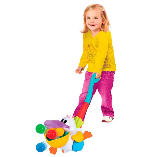 Игрушка-каталка Kiddi Smart – Пеликан-Затейник (украинский)