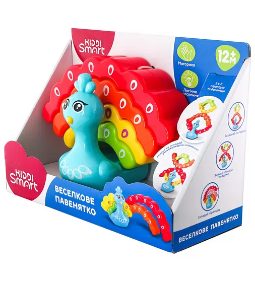 Развивающая игрушка-балансир Kiddi Smart – Радужный павлинчик - 4508-KS_6.jpg - № 6