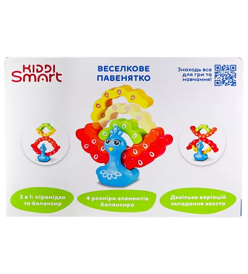 Развивающая игрушка-балансир Kiddi Smart – Радужный павлинчик - 4508-KS_9.jpg - № 9