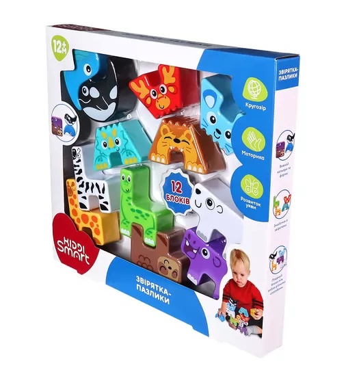 Обучающий игровой набор Kiddi Smart – Зверушки-пазлики - 4562-KS_7.jpg - № 7